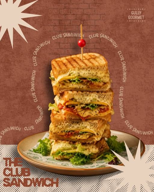 Triple-decker club sandwich poster